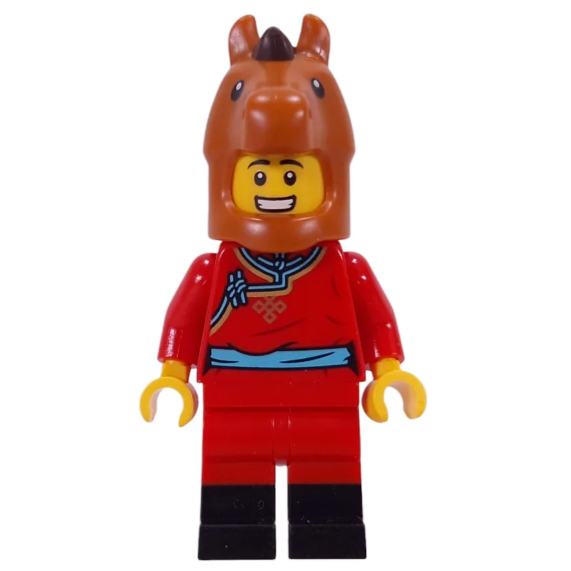 Horse Costume, Red Torso, Red/Black Legs — minifigurine LEGO | Brick Broker