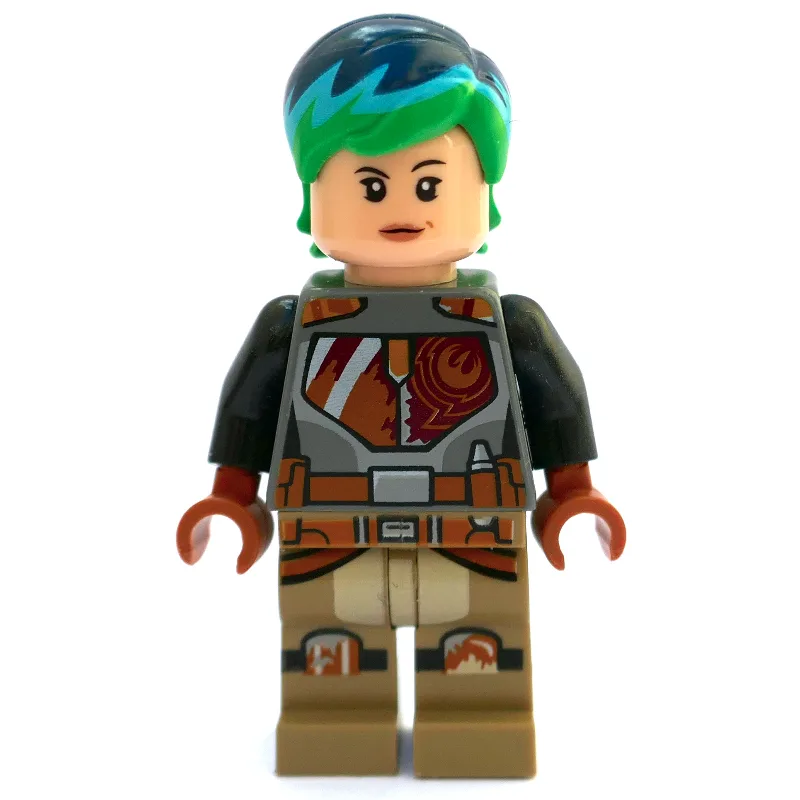 Sabine Wren with Dark Blue and Bright Green H… — minifigurine LEGO | Brick Broker