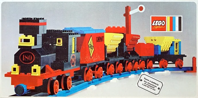 LEGO 180 Train avec 5 wagons et cercle de voie - prix | Brick Broker