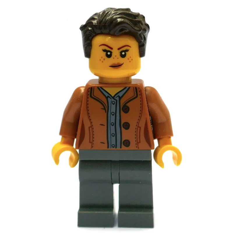 Medium Nougat Torso, Dark Bluish Grey Legs, D… — minifigurine LEGO | Brick Broker