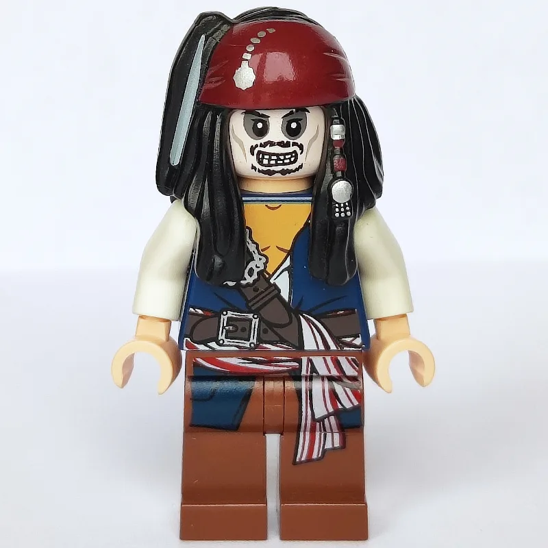 Captain Jack Sparrow with Skeleton Face - 362… — minifigurine LEGO | Brick Broker