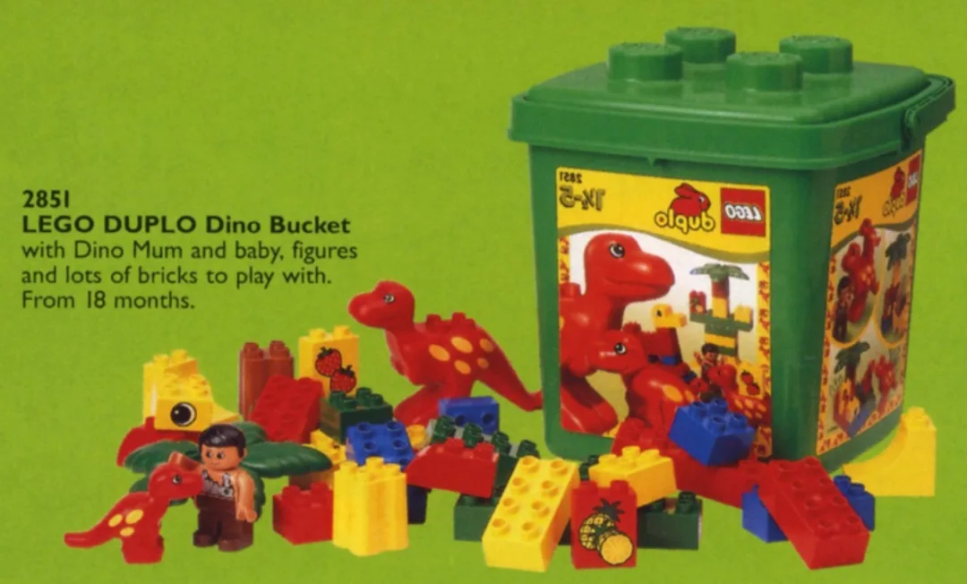 LEGO 2851 Seau Dino Moyen - prix et où acheter | Brick Broker