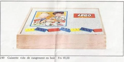 LEGO 240 Boîte de Rangement en Bois Grande, Vide - prix | Brick Broker