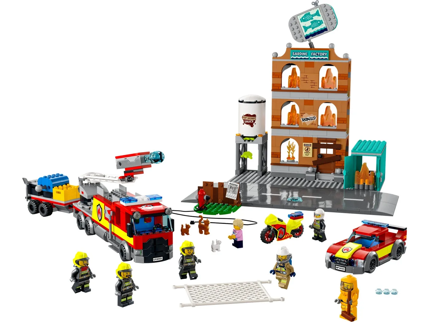 LEGO 60321 Brigade de pompiers - prix et où acheter | Brick Broker