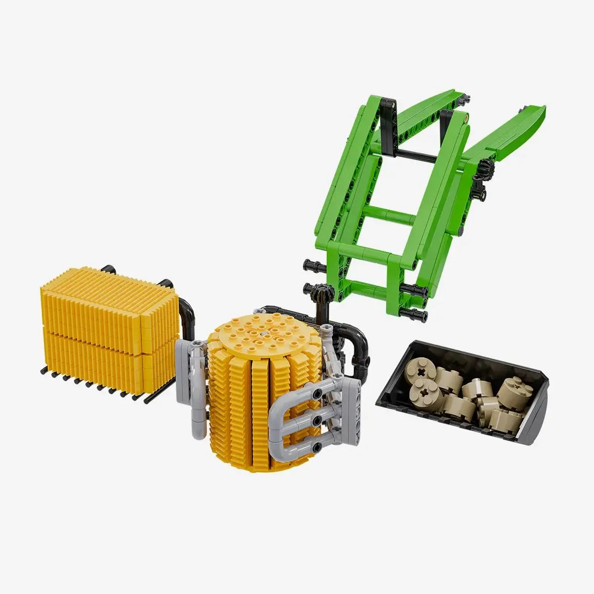 BlueBrixx Tracteur avec accessoire de charge frontale (BB-109206) - prix | Brick Broker
