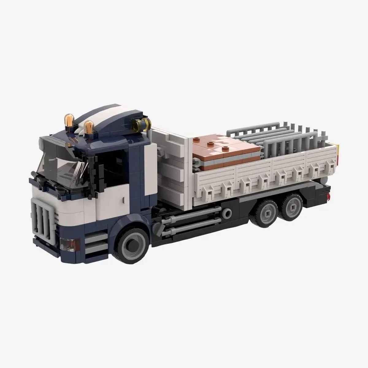 BlueBrixx Camion-grue avec conteneur à benne basculante (BB-108924) - prix | Brick Broker