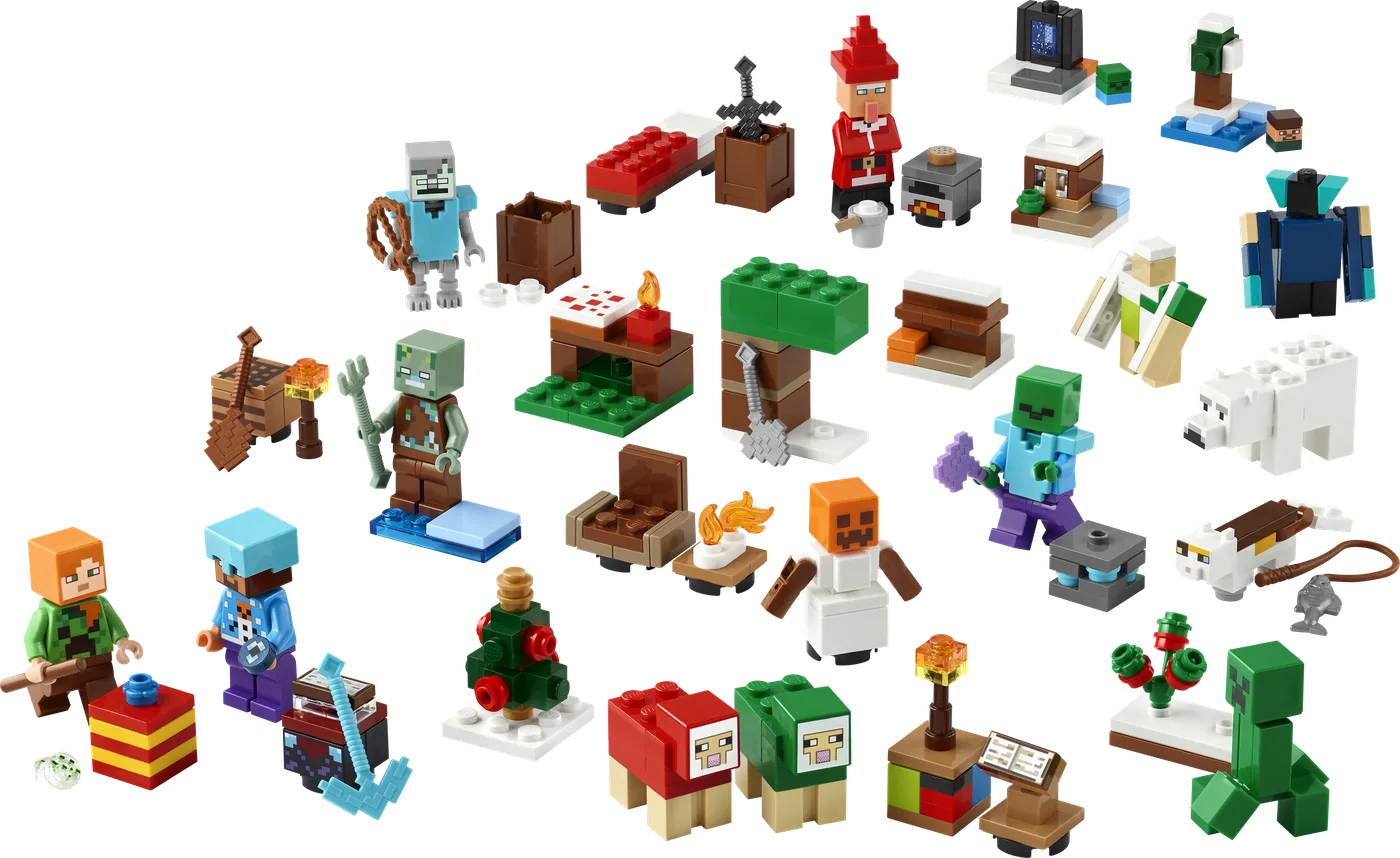 LEGO 21280 Calendrier de l'Avent Minecraft 2025 - prix | Brick Broker