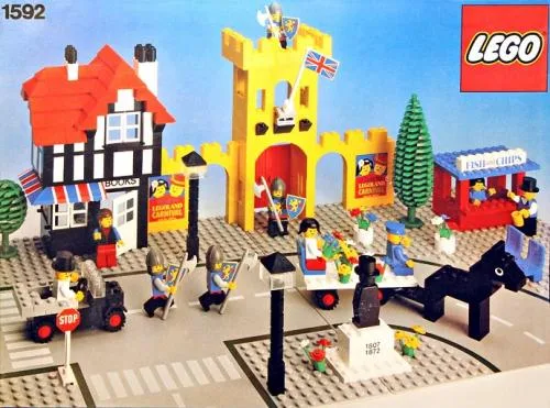 LEGO 1592 Place de la ville - Scène du château - prix | Brick Broker