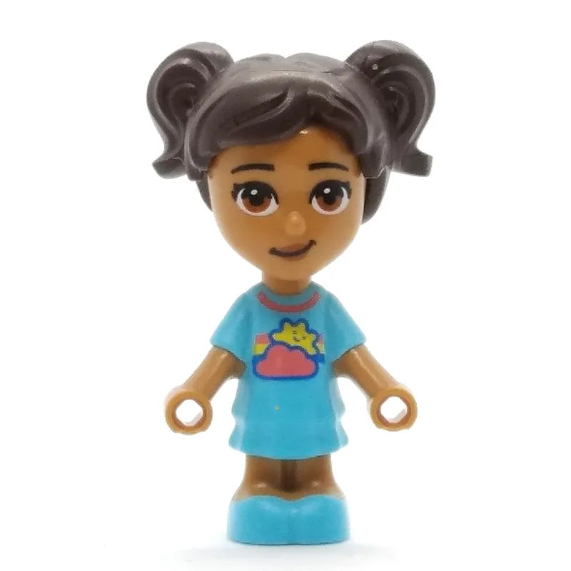 Maya - Medium Azure Dress, Dark Brown Hair — minifigurine LEGO | Brick Broker
