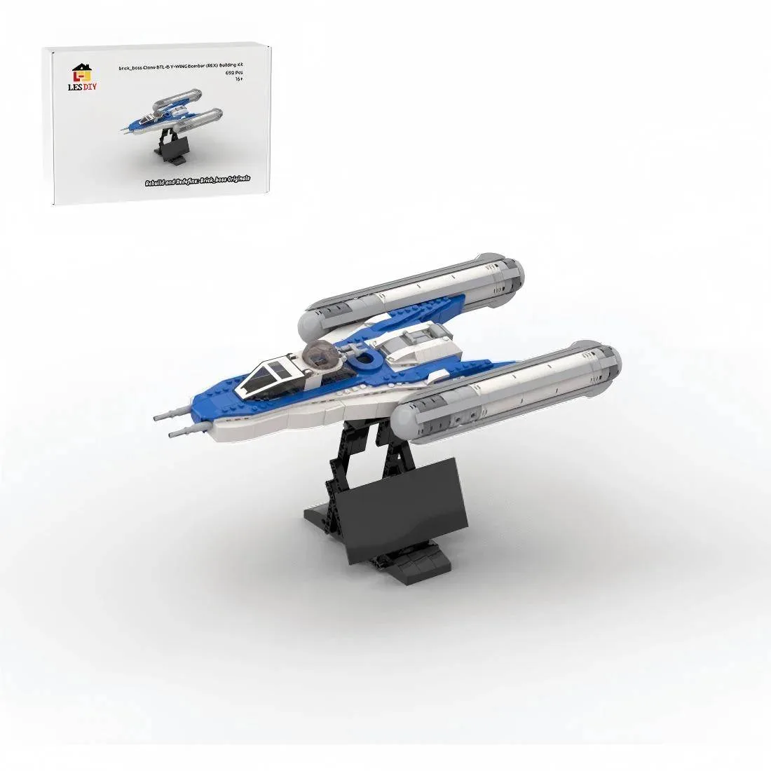 LesDiy Bombardier BTL-B Y-Wing Clone (LESDIY-3695071) - prix | Brick Broker
