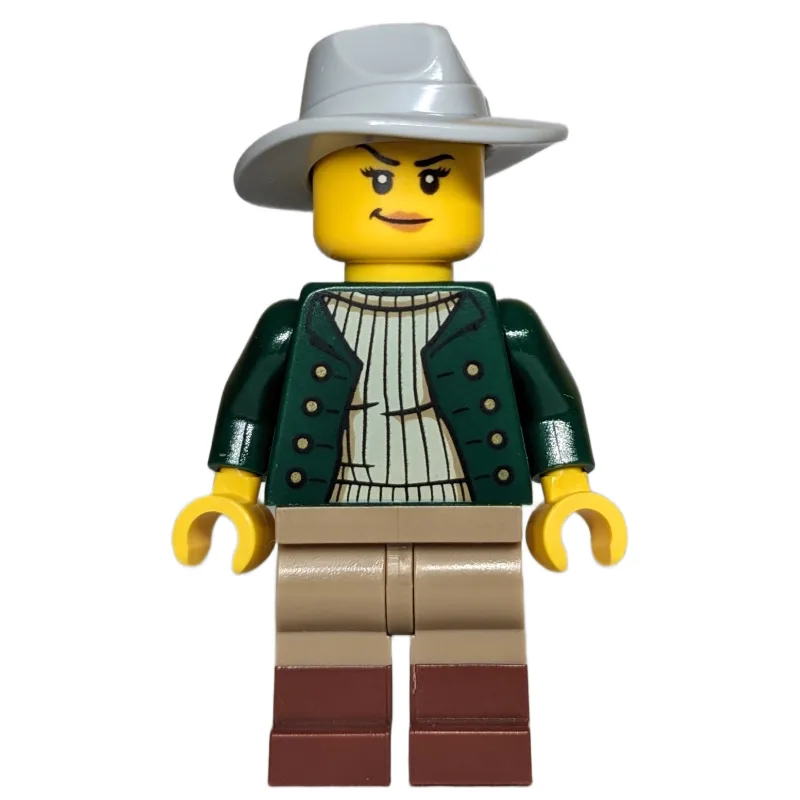 Robber, Dark Green Torso, Dark Tan Legs, Ligh… — minifigurine LEGO | Brick Broker