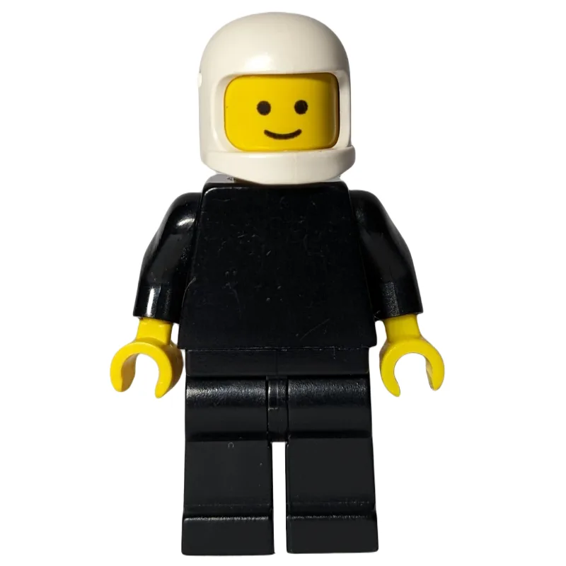 Policeman, Plain Black, White Helmet (193au H… — minifigurine LEGO | Brick Broker