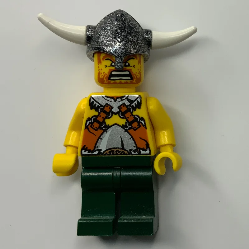Viking Warrior - Armour, Bare Arms, Dark Gree… — minifigurine LEGO | Brick Broker