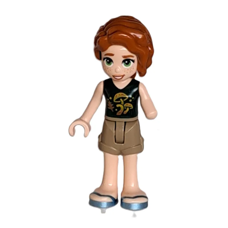 Autumn - Dark Green Top, Dark Tan Shorts — minifigurine LEGO | Brick Broker