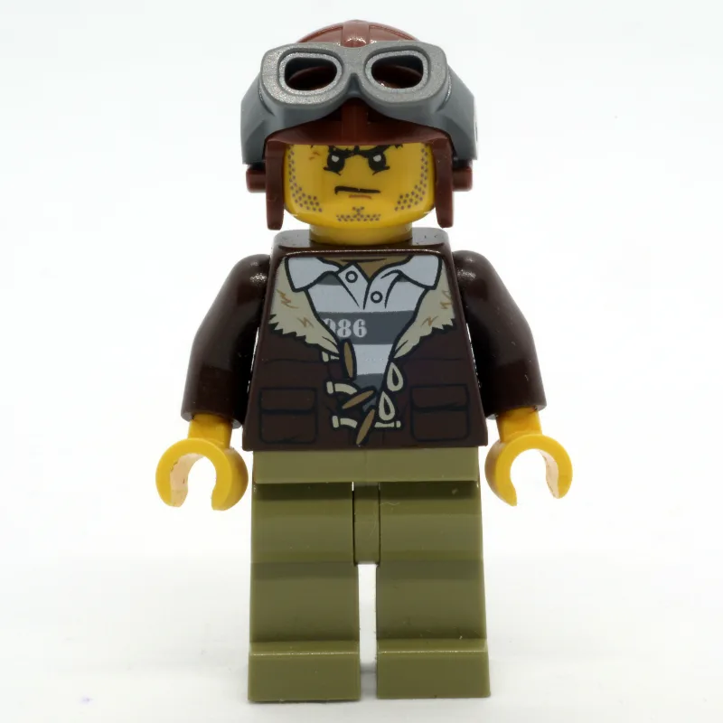 Criminal, Open Dark Brown Jacket over Prison… — minifigurine LEGO | Brick Broker