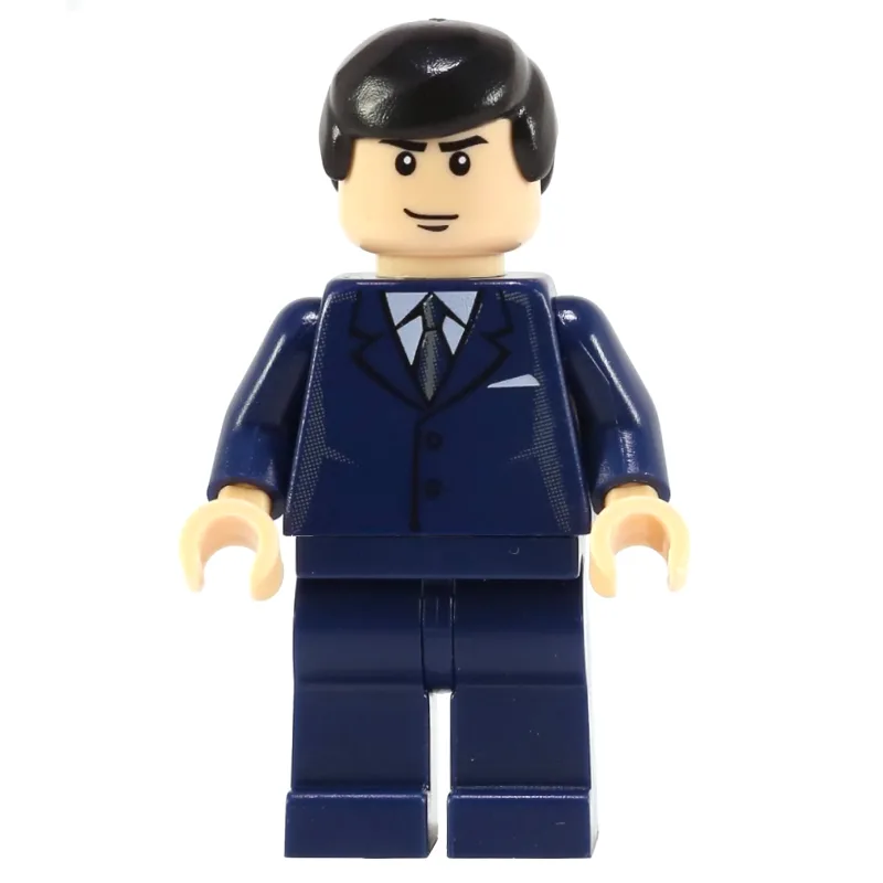 Bruce Wayne, Dark Blue Suit, Black Hair — minifigurine LEGO | Brick Broker