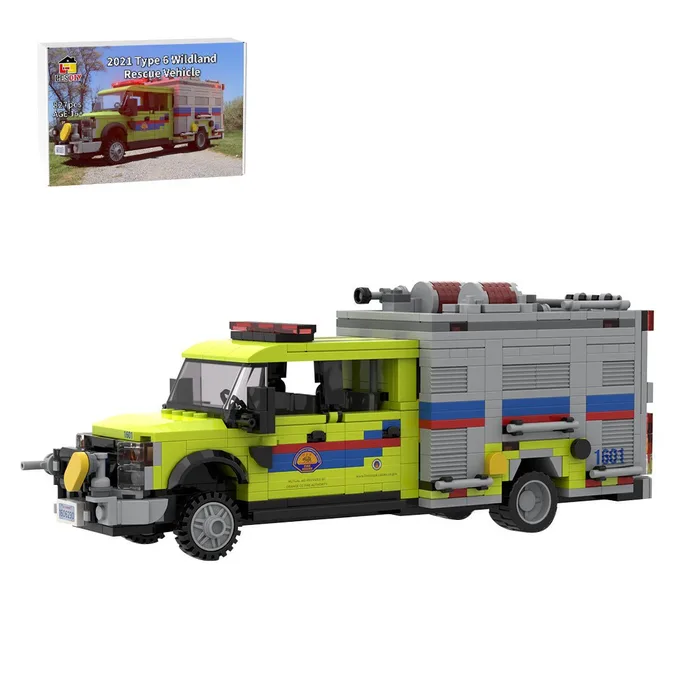 LesDiy Camion de pompiers forestiers Ford F-550 CAL OES Type 6 (LESDIY-3751915) - prix | Brick Broker