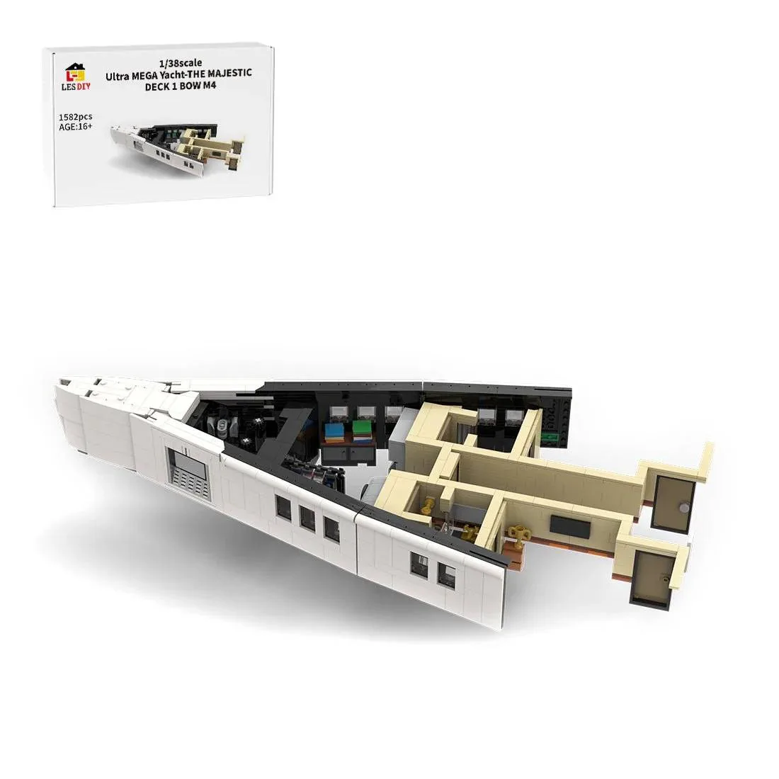 LesDiy Ultra MEGA Yacht - Partie 1 - Module 4 - Pont 1 - Proue (LESDIY-3655867) - prix | Brick Broker