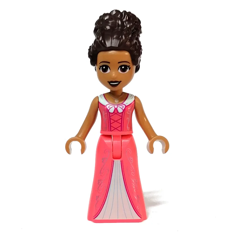 Andrea - Coral Dress, Dark Brown Hair — dans quels sets LEGO ? (fig-012833) | Brick Broker