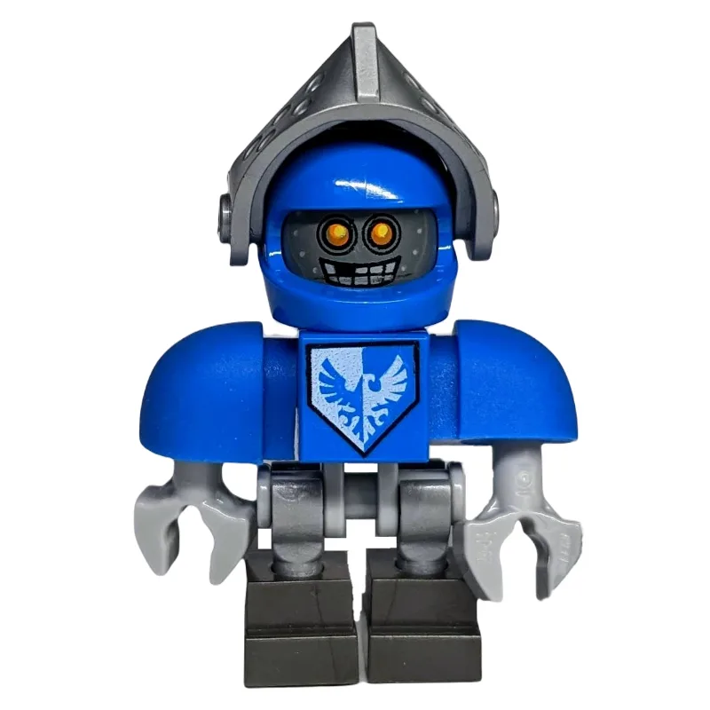 Clay Bot with Blue Helmet with Silver Visor — minifigurine LEGO | Brick Broker