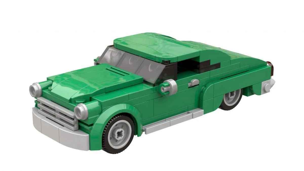 BlueBrixx Coupé américain des années 1950 (vert) (BB-107171) - prix | Brick Broker