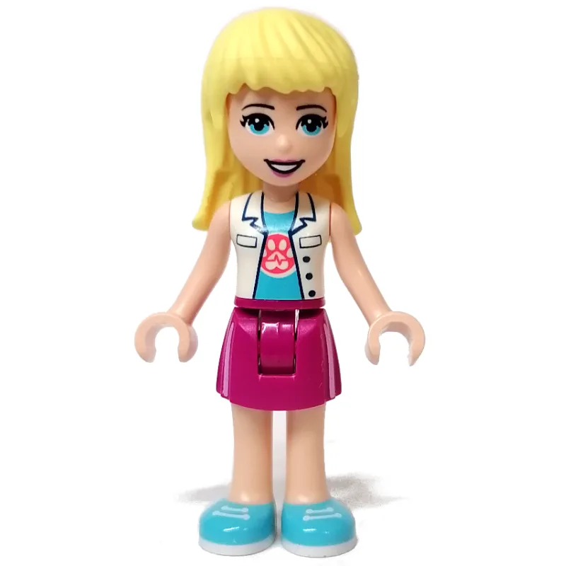 Stephanie - White Doctor Coat, Magenta Skirt — minifigurine LEGO | Brick Broker