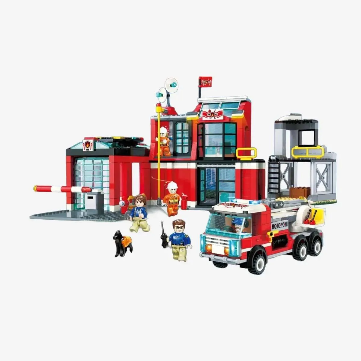 BlueBrixx Caserne de pompiers - City Fire Rescue (BB-107160) - prix | Brick Broker