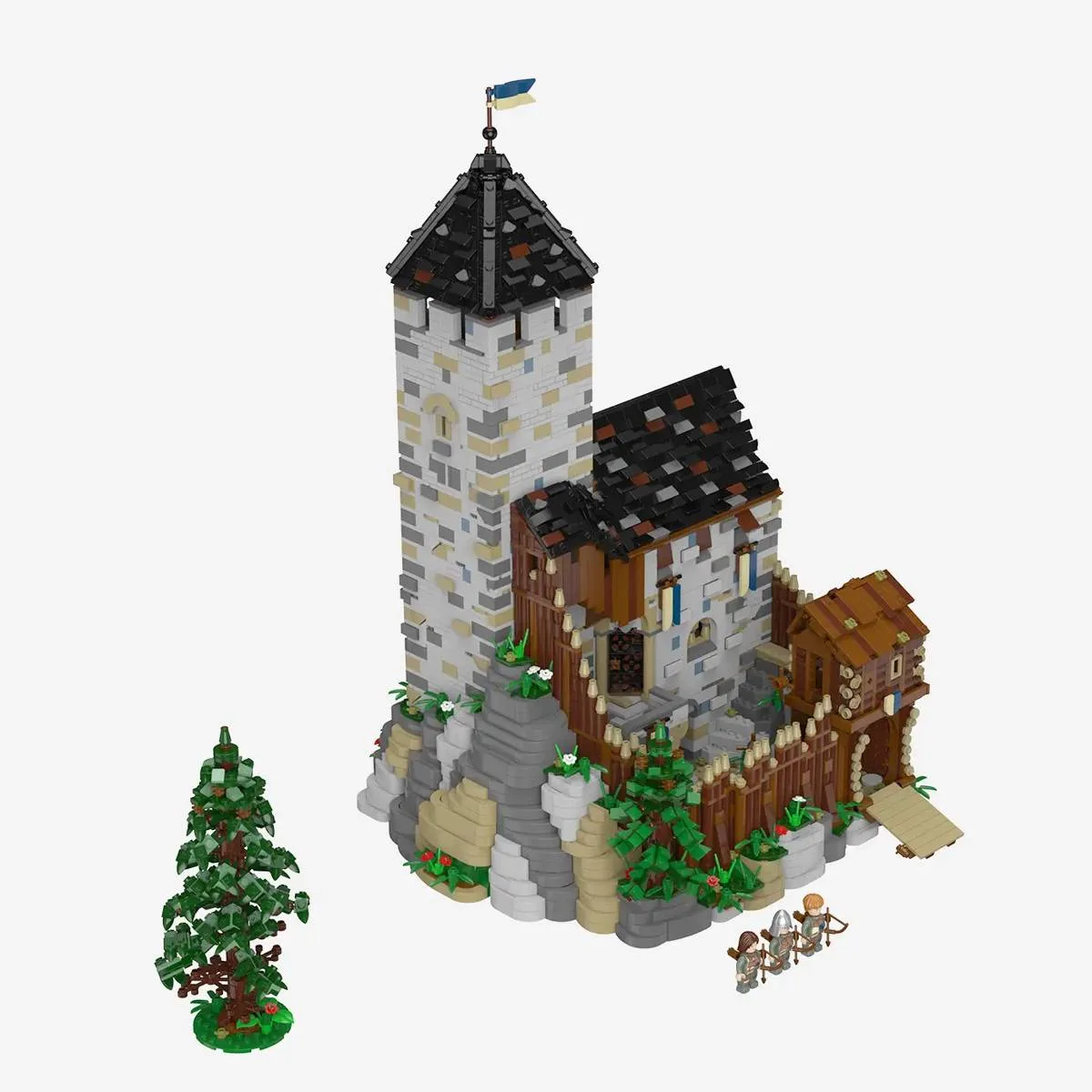 BlueBrixx Extension du donjon du château de Blaustein (BB-108713) - prix | Brick Broker