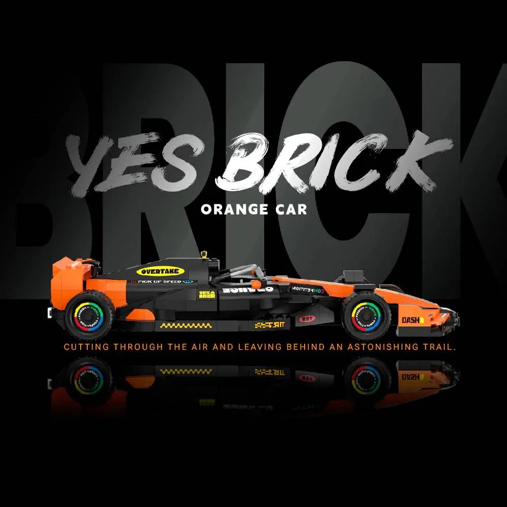 BrickYes Voiture de course orange (YES-2231) - prix | Brick Broker