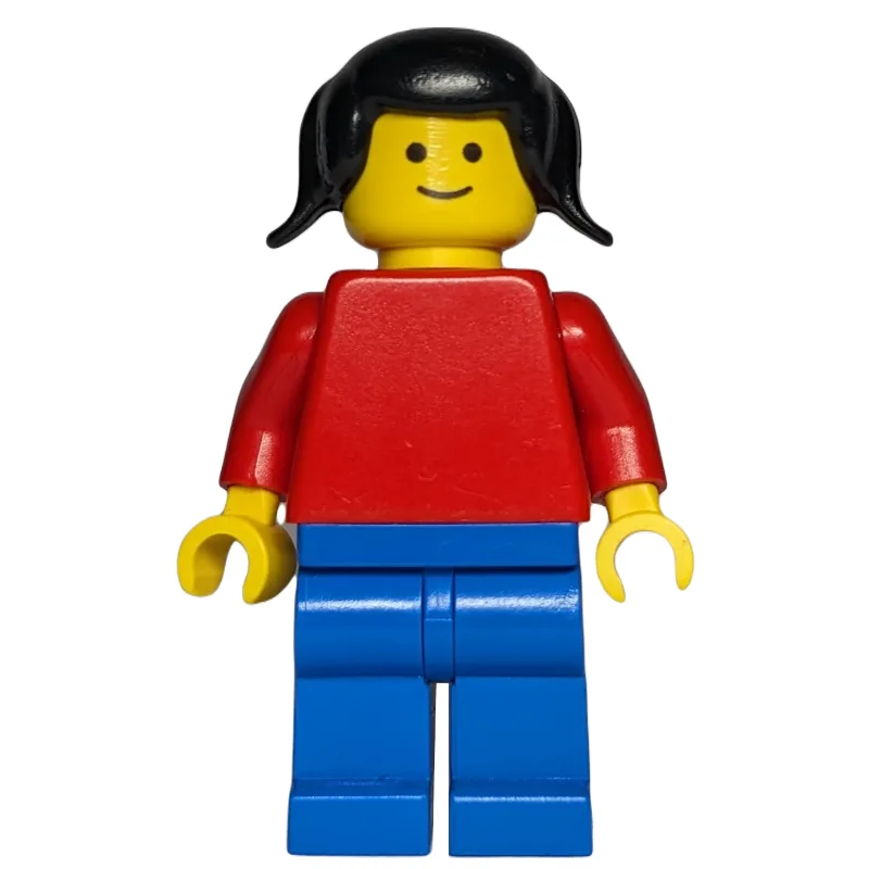 Woman - Red Torso, Blue Legs, Black Tails — minifigurine LEGO | Brick Broker