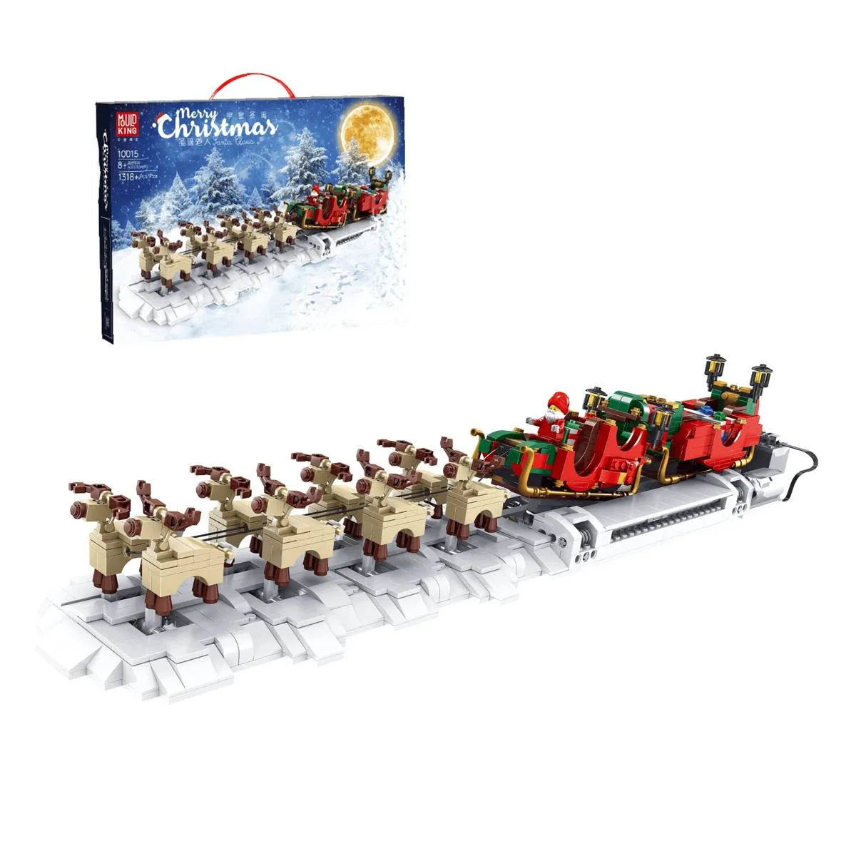 Mould King Traîneau électrique du Père Noël (série de Noël) (MOU-10015) - prix | Brick Broker
