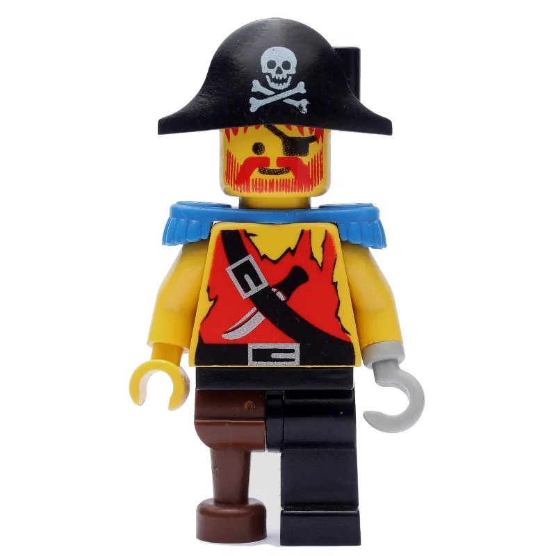 Pirate - Shirt with Knife, Peg Leg, Blue Epau… — minifigurine LEGO | Brick Broker