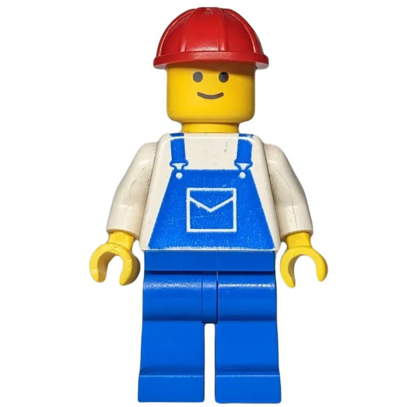 Man, Blue Overalls, Red Hard Hat — dans quels sets LEGO ? (fig-000478) | Brick Broker
