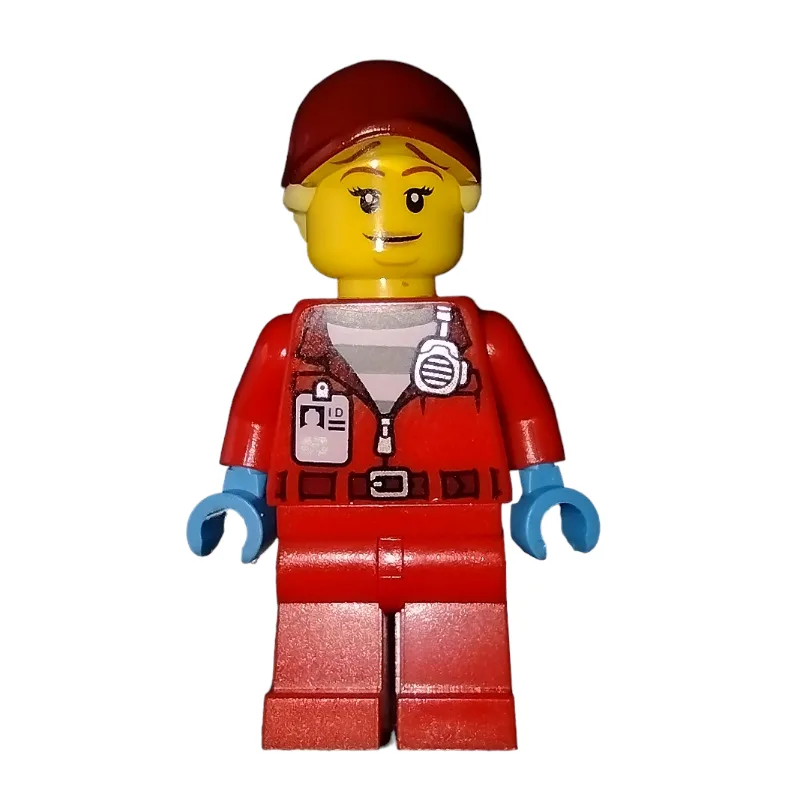 Criminal, Big Betty, Red Prison Uniform — minifigurine LEGO | Brick Broker
