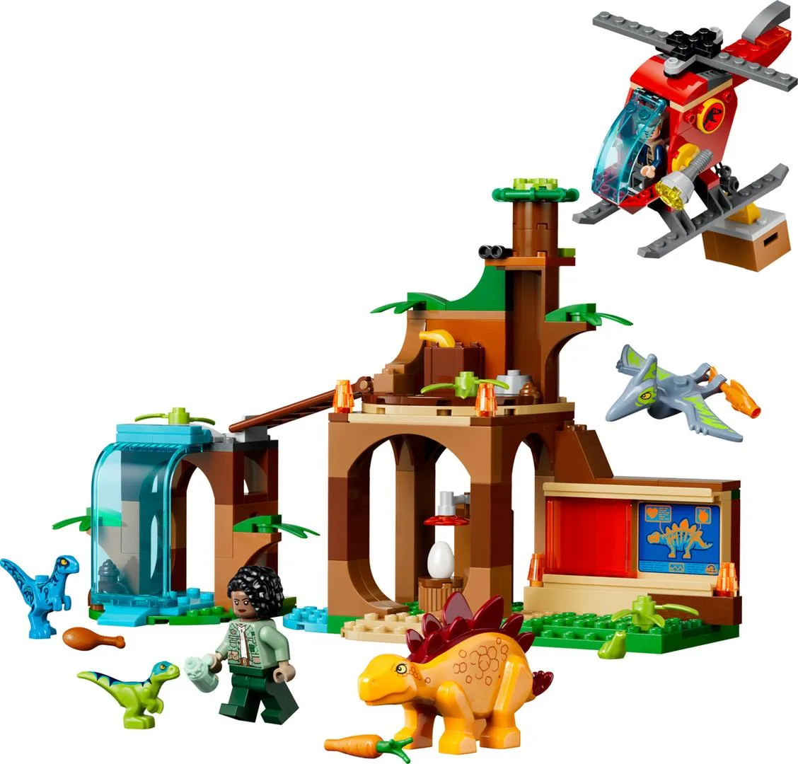 LEGO 77981 Sauvetage du Vélociraptor, du Stégosaure et du Ptéranodon - prix | Brick Broker