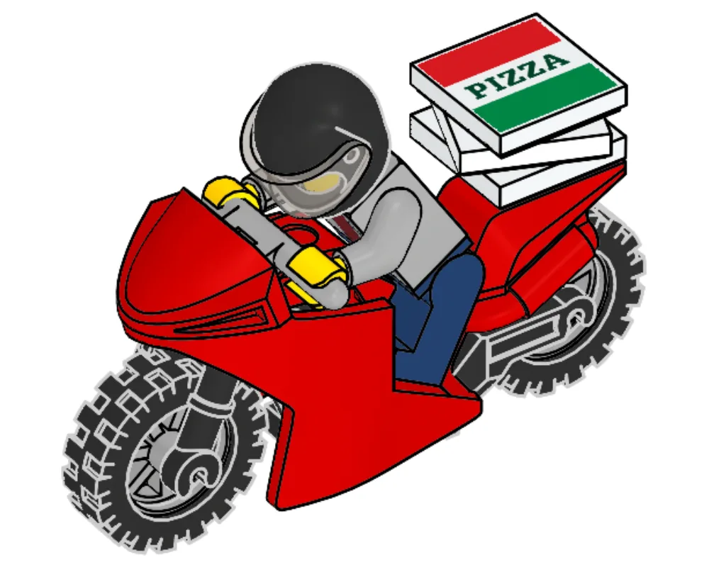 LEGO 951909 Livreur de Pizzas - prix et où acheter | Brick Broker