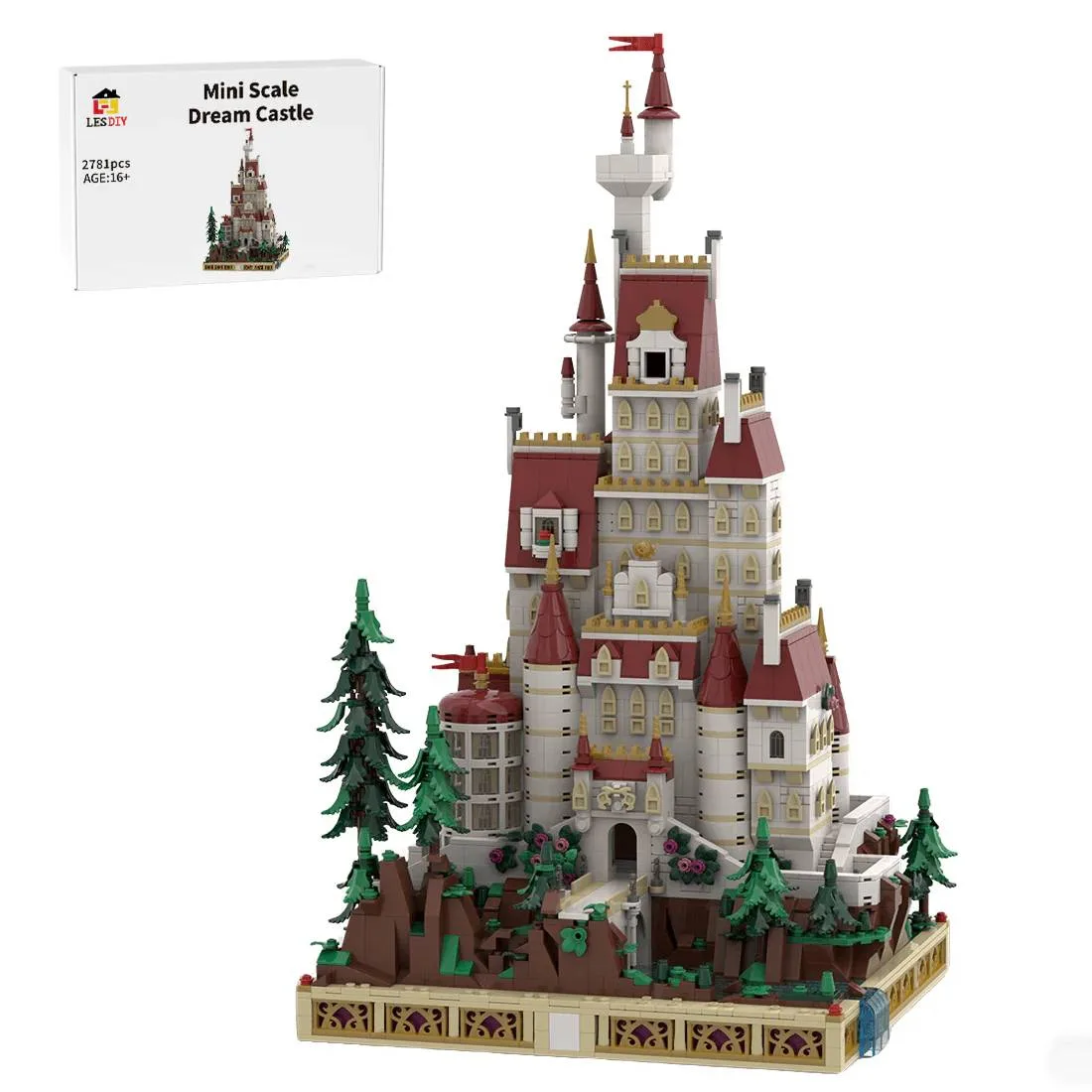 LesDiy Château miniature La Belle et la Bête (LESDIY-3633872) - prix | Brick Broker