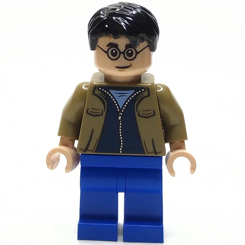 Harry Potter, Dark Tan Jacket, Blue Legs — minifigurine LEGO | Brick Broker