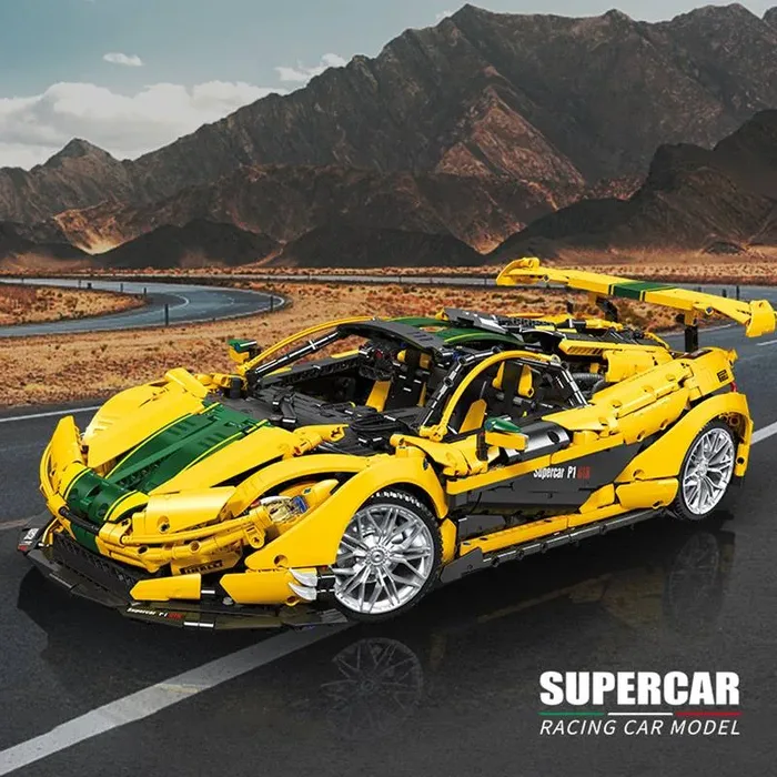 JIESTAR Voiture de sport jaune (JS-91101) - prix | Brick Broker