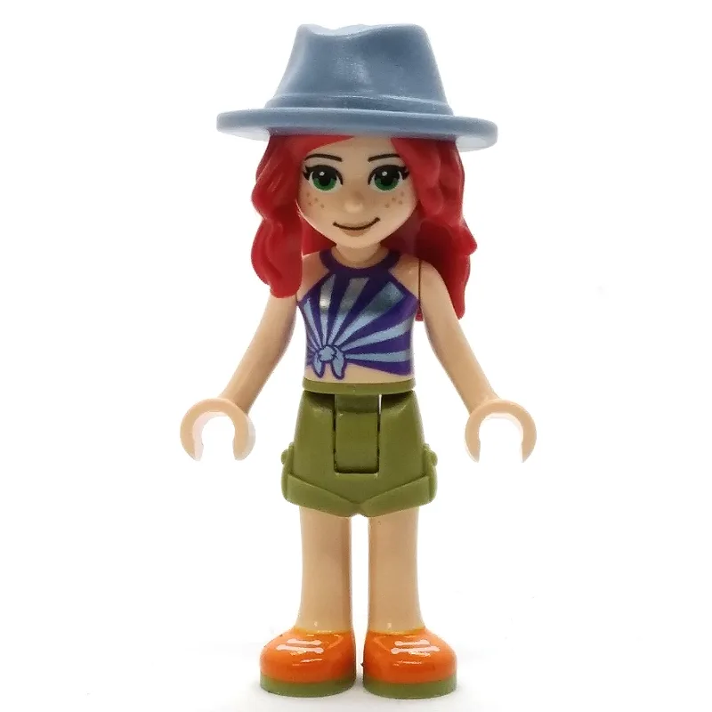 Mia - Dark Purple Top, Olive Green Skirt, San… — minifigurine LEGO | Brick Broker
