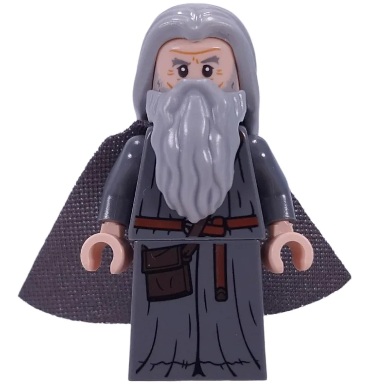 Gandalf the Grey, Light Bluish Grey Hair, Cape — minifigurine LEGO | Brick Broker
