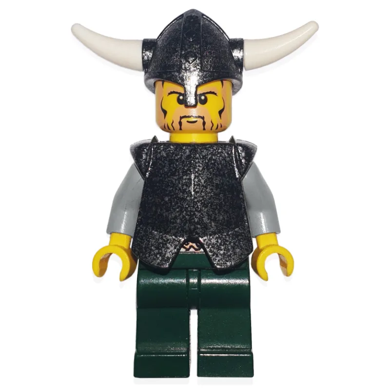 Viking Warrior - Breast Plate, Dark Green Legs — minifigurine LEGO | Brick Broker