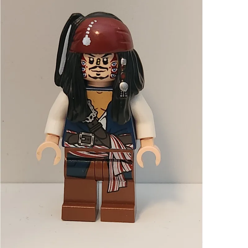 Captain Jack Sparrow with Cannibal Make-up — minifigurine LEGO | Brick Broker