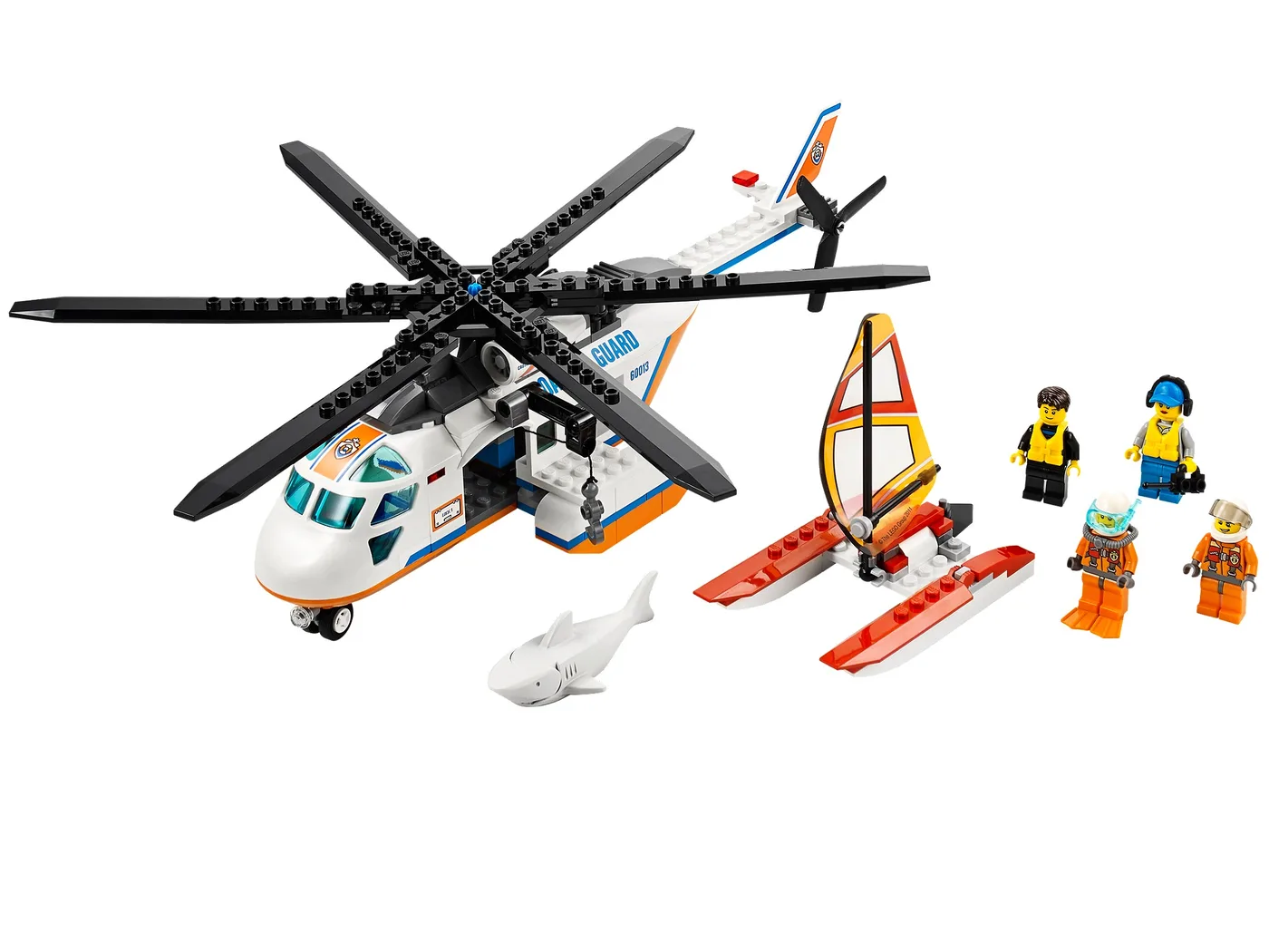 LEGO 60013 Hélicoptère de la Garde Côtière - prix | Brick Broker