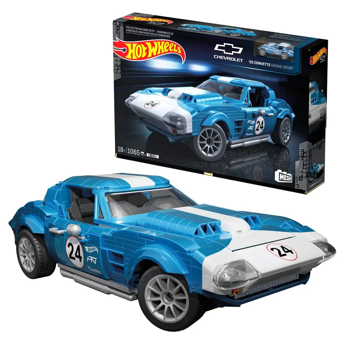 Mattel MEGA Vitrine Hot Wheels Corvette Grand Sport (HWW23) - prix | Brick Broker