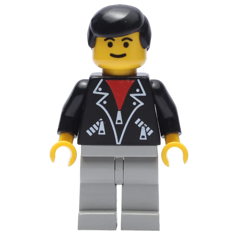 Man - Black Jacket, Light Gray Legs — dans quels sets LEGO ? (fig-006892) | Brick Broker