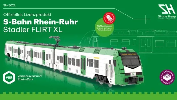 Stone Heap Stadler FLIRT 3XL VRR S-Bahn (SH-3022) - prix | Brick Broker
