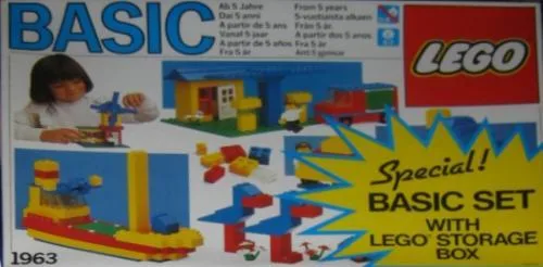 LEGO 1963 Set Basique avec Mallette de Rangement - prix | Brick Broker
