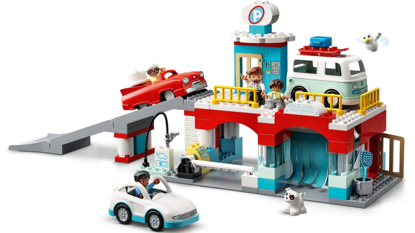 LEGO 10948 Parking et lavage de voitures - prix | Brick Broker