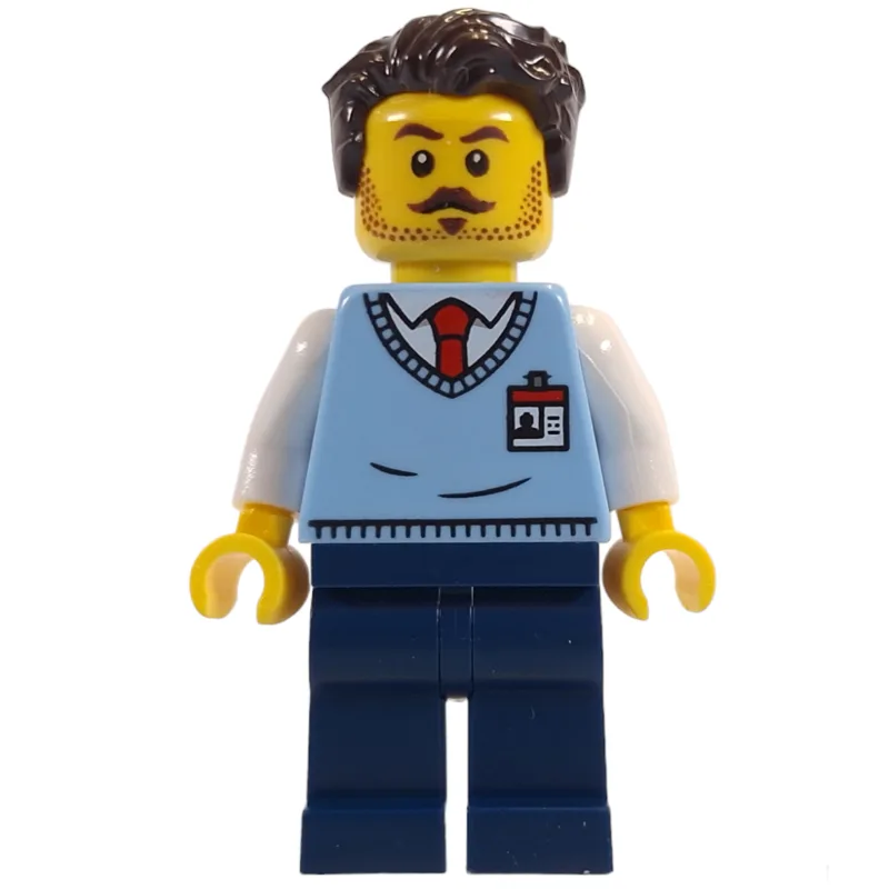 Museum Employee, Dark Brown Hair — dans quels sets LEGO ? (fig-014458) | Brick Broker